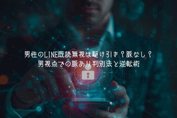 【男が教える】男性のLINE既読無視は駆け引き？脈なし？男視点での脈あり判別法と逆転術