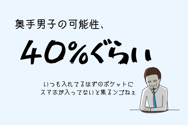 【診断結果】奥手男子の可能性 40％ぐらい